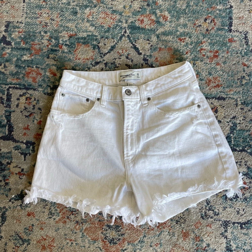 White Abercrombie Shorts
